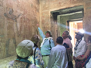 Dr Robert Morkot at Amada Temple