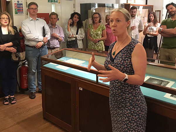 Prof Claire Malleson at the BSS 2019 Petrie reception